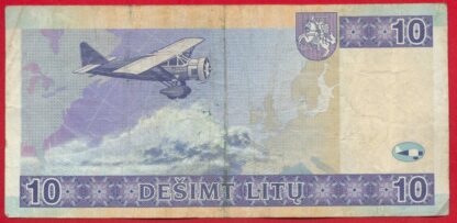 LITUANIE - 10 Litu - 2001 – Image 2