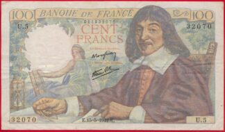 100-francs-descartes-15-5-1942-2070