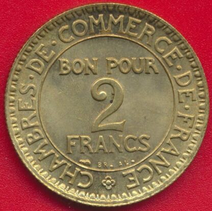 2 Franc - Chambre de Commerce -1925 – Image 2