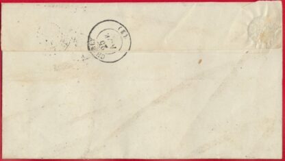 Lettre 1863 - Château-Thierry - 20 C  Napoléon III – Image 3
