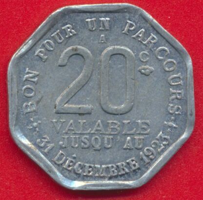 Paris - 20 Centimes - Transports en Commun Région Parisienne - 1923 – Image 2