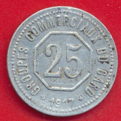 Gard - 25 Centimes - Groupes Commerciaux - 1917-1918 – Image 2