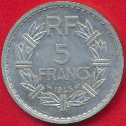 5 Francs - Lavrillier - 1945 – Image 2