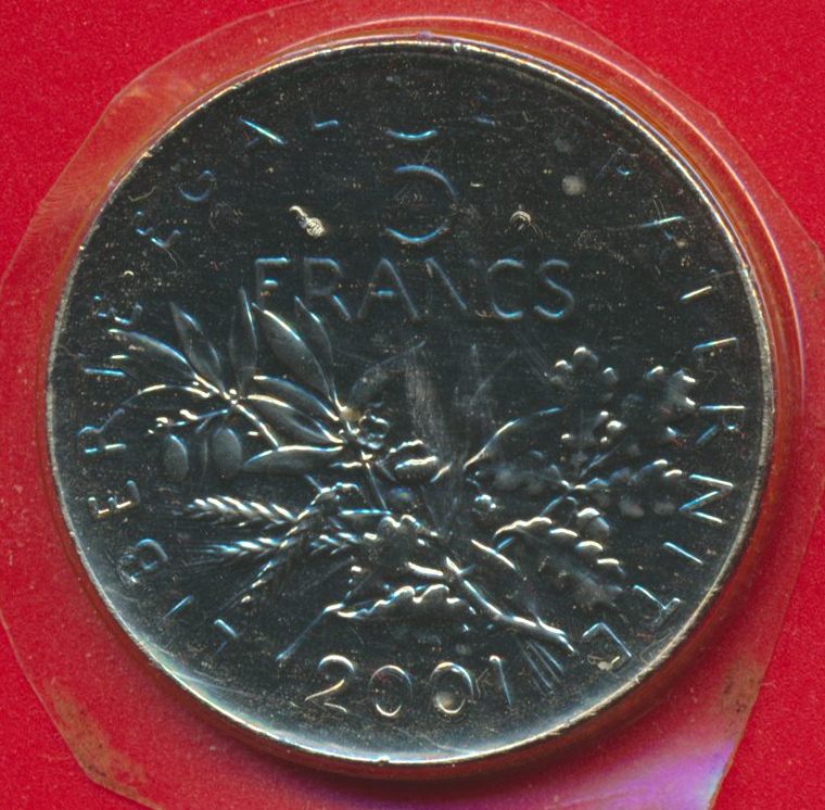 5-francs-semeuse-2001-fdc