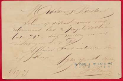 15 Centimes sur lettre - décembre 1875 – Image 3