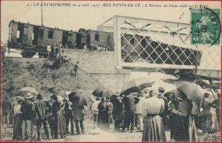 cpa-catastrophe-pont-ce-1907-arriere-train-reste-pont