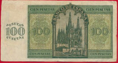 ESPAGNE - 100 Pesetas - 1936 – Image 2