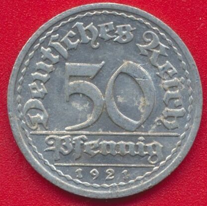 ALLEMAGNE - 50 Pfennig 1921 G – Image 2