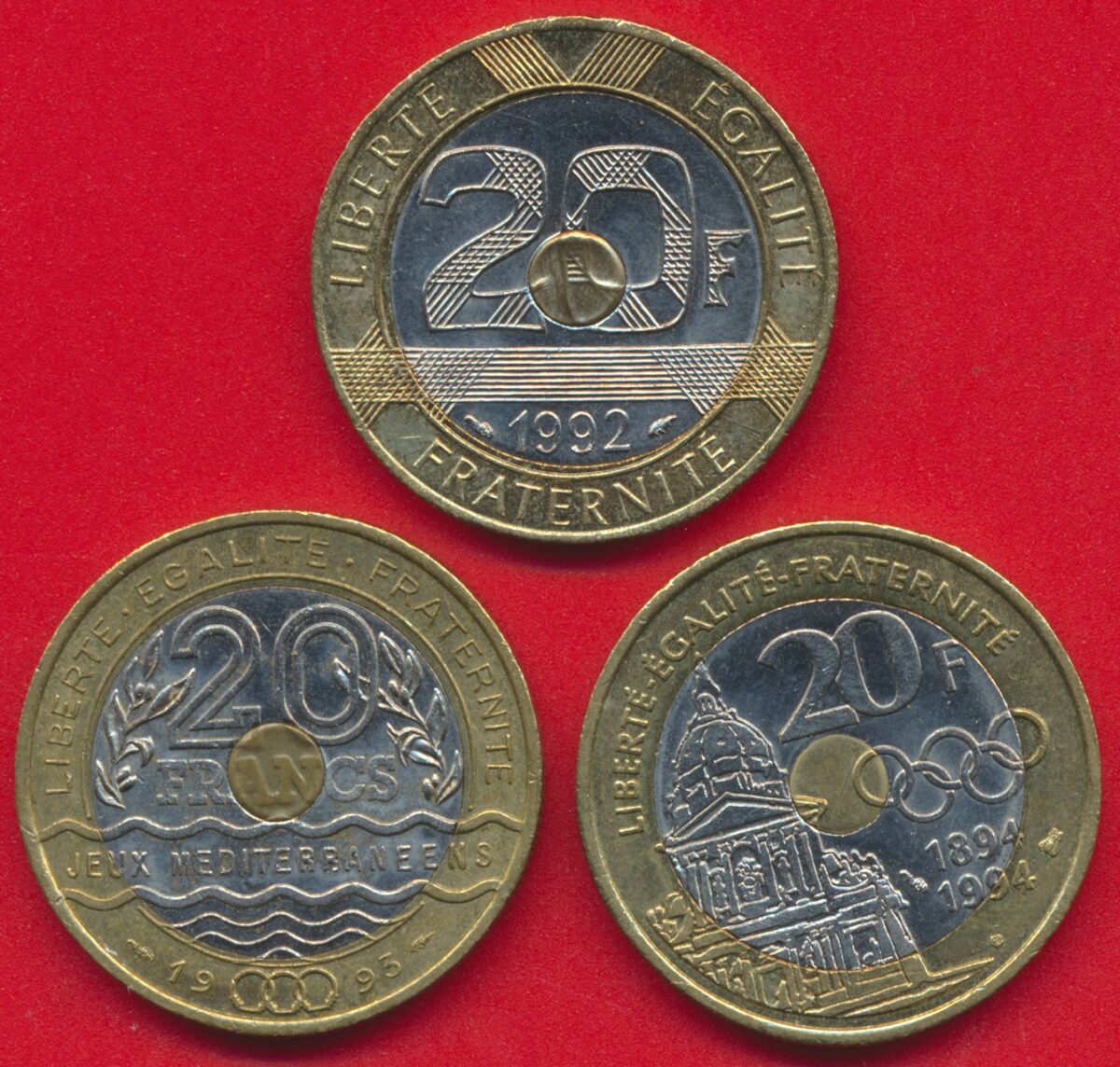 20-francs-mont-saint-michel-coubertin-jeux-mediteranneens