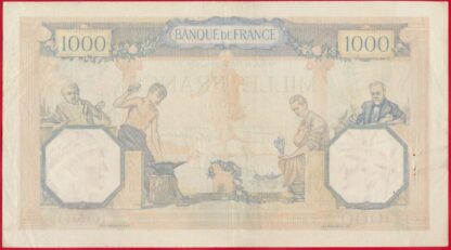 1000 Francs - Cérès et Mercure - 1939 – Image 2