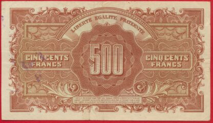 500 Francs - Marianne -1945 – Image 2