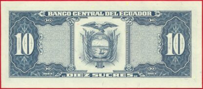 EQUATEUR - 10 Sucres -1988 – Image 2