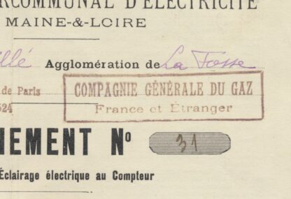MAINE ET LOIRE - Syndicat Intercommunal d'Electricité - Grézillé – Image 4