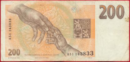 RÉPUBLIQUE TCHÈQUE - 200 Korun - 1993 – Image 2