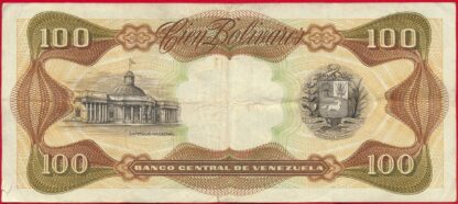 VENEZUELA - 100 Bolivares - 1989 – Image 2