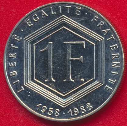 De Gaulle - 1 Franc - 1988 sans différents – Image 2