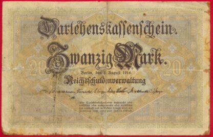 ALLEMAGNE - 20 Mark 1914 – Image 2