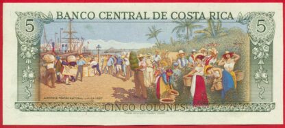 COSTA-RICA - 5 Colones - 1990 – Image 2