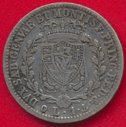 ITALIE - Sardaigne - Lire 1827 – Image 2