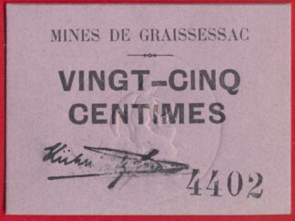 Graissessac - 25 Centimes