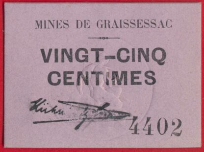 Graissessac - 25 Centimes