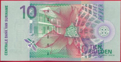 SURINAM - 10 Gulden - 2000 – Image 2