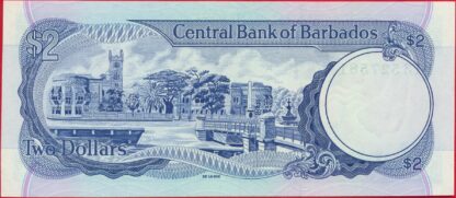 BARBADES - 2 Dollars – Image 2