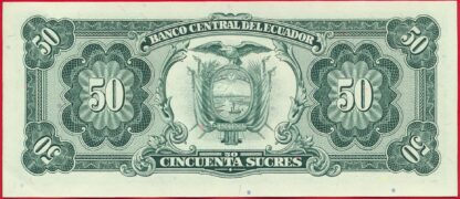 EQUATEUR - 50 Sucres - 1988 – Image 2