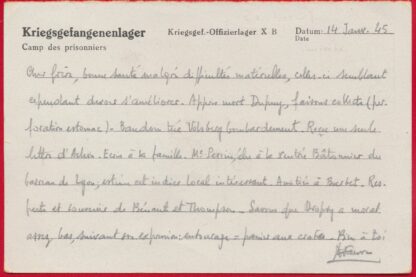 Postkarte - Kreigsgefangenenpost - Oflag X B – Image 2