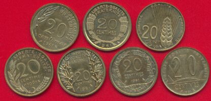 7 Essais - Concours 20 Centimes 1961 – Image 2
