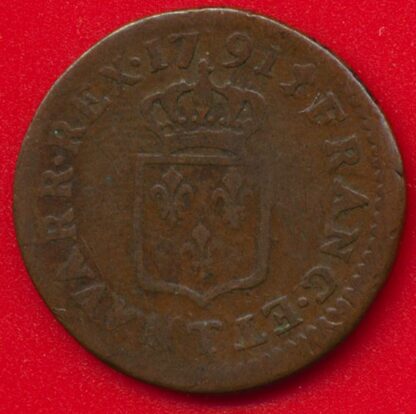 Louis XVI - Liard - 1791 T – Image 2