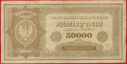 POLOGNE - 50000 Marek - 1922 – Image 2