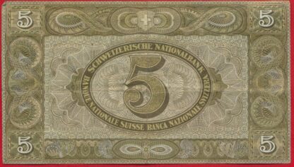 SUISSE - 5 Francs - 1951 – Image 2