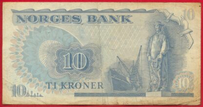 NORVEGE - 10 kroner - 1976 – Image 2