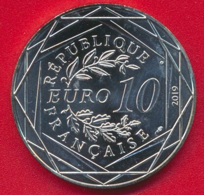 FRANCE - 10 Euro - 2019 - Les Templiers – Image 3