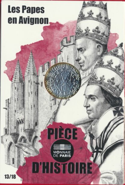 FRANCE - 10 Euro - 2019 - Les Papes d'Avignon – Image 2
