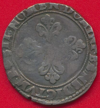 HENRI III - Demi-Franc - 1591 - Toulouse – Image 2