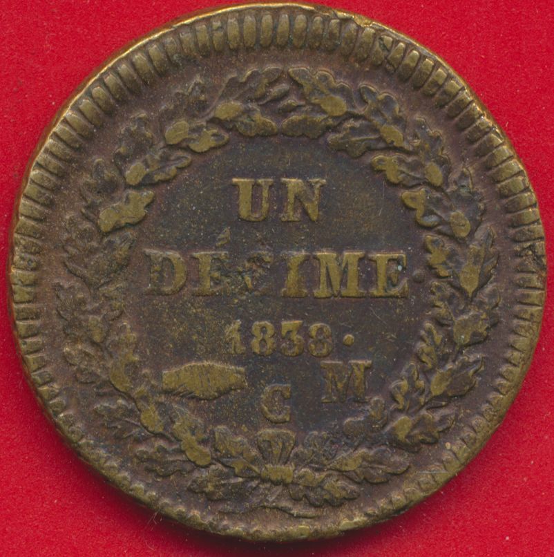 monaco-decime-honore-1838-mc