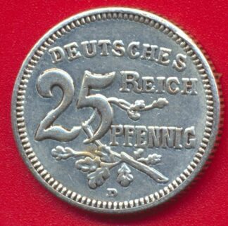 allemagne-essai-probe-25-pfennig-1908-d-vs