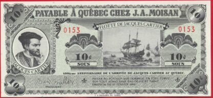 CANADA - Québec - 10 Sous