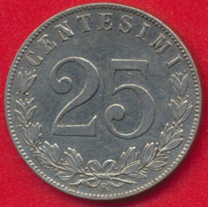 ITALIE - 25 Centesimi - 1902 – Image 2