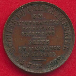 France - Société du Prince Impérial - 1862