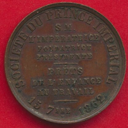France - Société du Prince Impérial - 1862