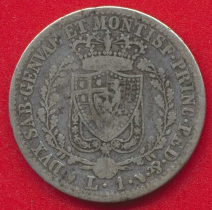 ITALIE - Sardaigne - Lire 1828 – Image 2