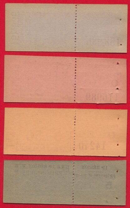 Lot Tickets Camp de Prisonniers -13° Région -1916 – Image 4