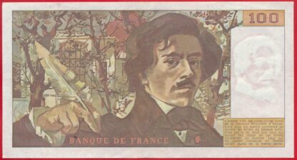 100 Francs Delacroix - 1978 – Image 2