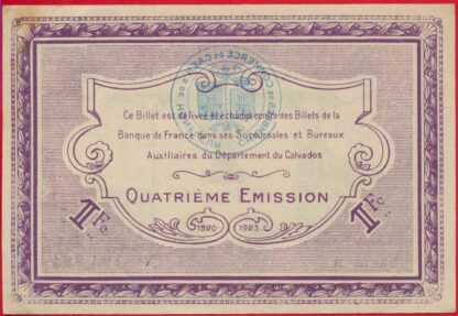 Caen et Honfleur  - 1 Franc - 1920-1923 – Image 2