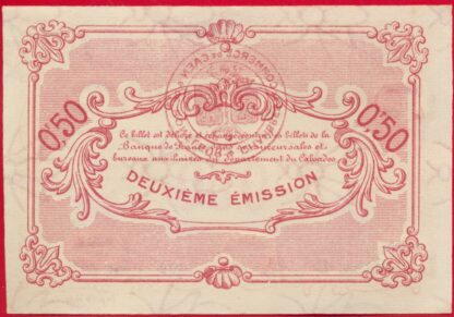 Caen et Honfleur  - 50 Centimes - 1915 -1920 – Image 2