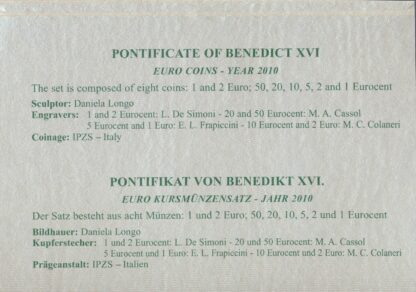 VATICAN - Coffret BU - 2010 – Image 3