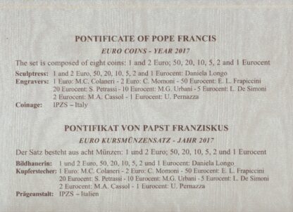 VATICAN - Coffret BU - 2017 – Image 3